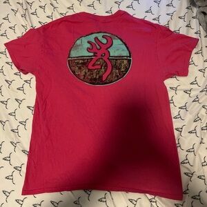 Browning Pink Cotton T-Shirt